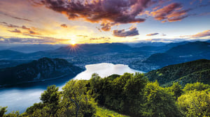 9 – Sonnenuntergang in Lugano – Enrico Boggia
