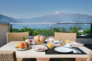 Hotel Campofelice – Frühstück am Lago Maggiore