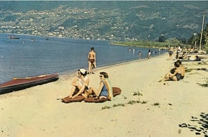 Spiaggia Lago Maggiore Campofelice vintage